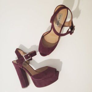 Steve Madden Jillyy Suede Platform Heels